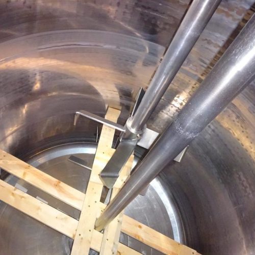 4,000 Gallon DCI 316 S/S Vertical Jacketed Twin Agitated Reactor