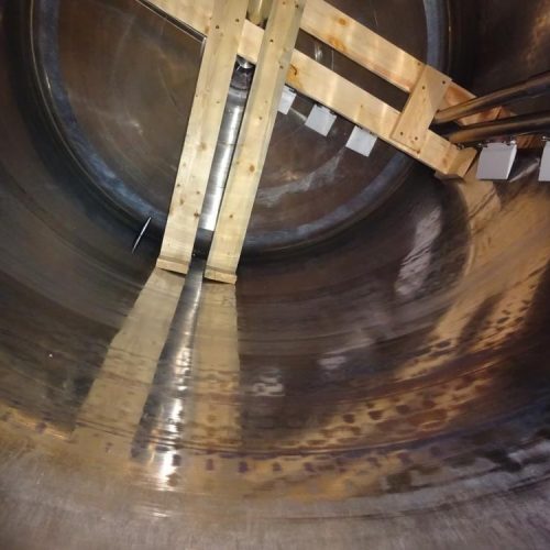4,000 Gallon DCI 316 S/S Vertical Jacketed Twin Agitated Reactor
