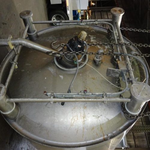 4,000 Gallon DCI 316 S/S Vertical Jacketed Twin Agitated Reactor