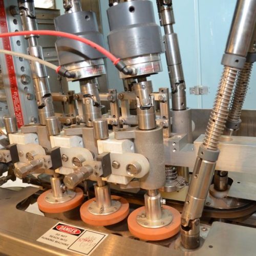 Pack West Model Auto120 (6) Quill 200 CPM Inline Spindle Capper