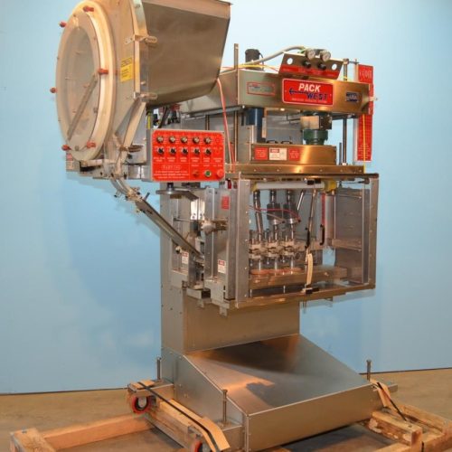 Pack West Model Auto120 (6) Quill 200 CPM Inline Spindle Capper