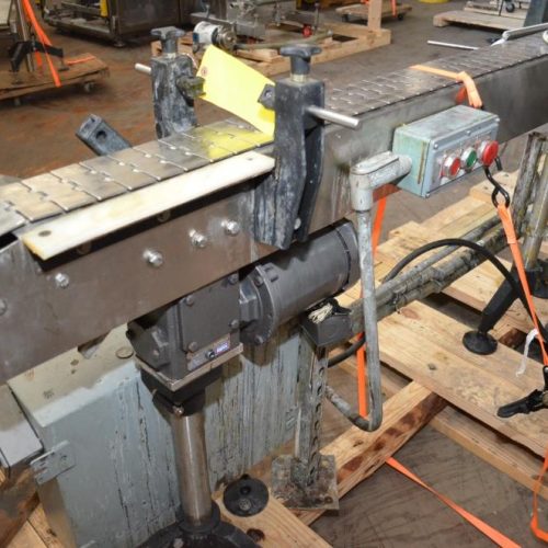 4 1/2 in W x 176 in L Powered Table Top Conveyor with S/S Chain