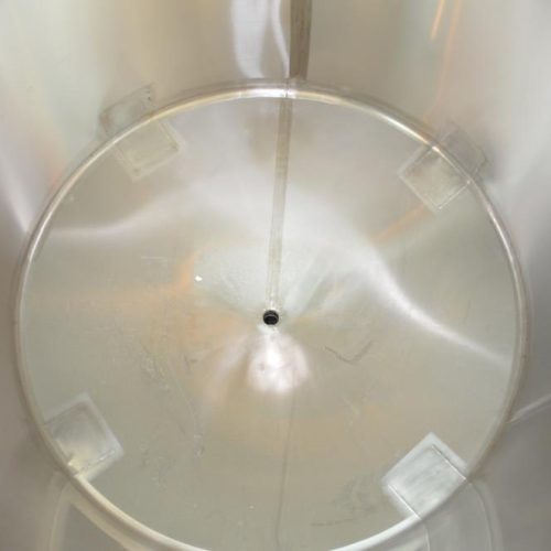 650 Gallon G and F Model TKD650G S/S Vertical Single Wall Dish Bottom Tank