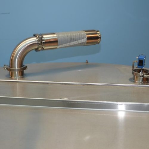 650 Gallon G and F Model TKD650G S/S Vertical Single Wall Dish Bottom Tank