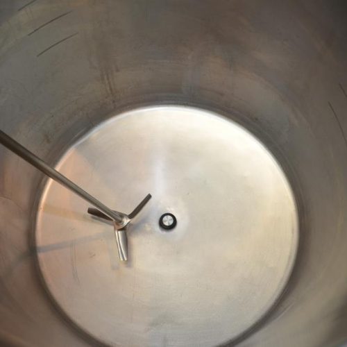 60 Gallon Perma San Model OVC S/S Vertical Single Wall Tank w/Clamp On Lightnin Mixer