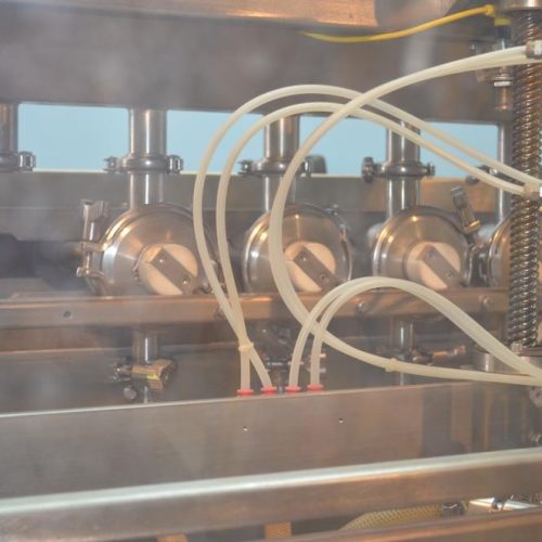REB Model IVS (4) Head 6-12 Cycles Per Minute S/S Inline Piston Filler