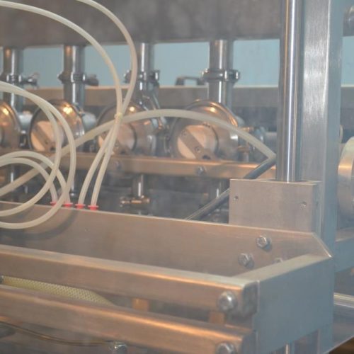 REB Model IVS (4) Head 6-12 Cycles Per Minute S/S Inline Piston Filler