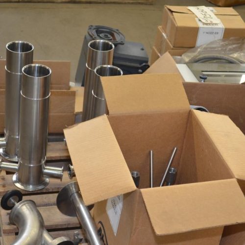 REB Model IVS (4) Head 6-12 Cycles Per Minute S/S Inline Piston Filler