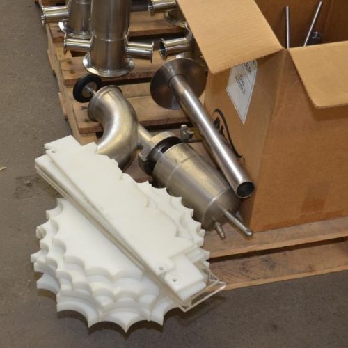 REB Model IVS (4) Head 6-12 Cycles Per Minute S/S Inline Piston Filler