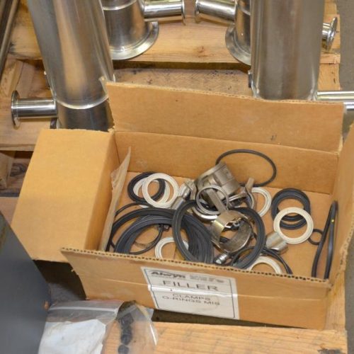 REB Model IVS (4) Head 6-12 Cycles Per Minute S/S Inline Piston Filler