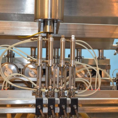 REB Model IVS (4) Head 6-12 Cycles Per Minute S/S Inline Piston Filler
