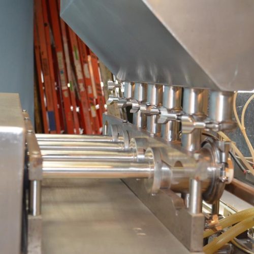 REB Model IVS (4) Head 6-12 Cycles Per Minute S/S Inline Piston Filler