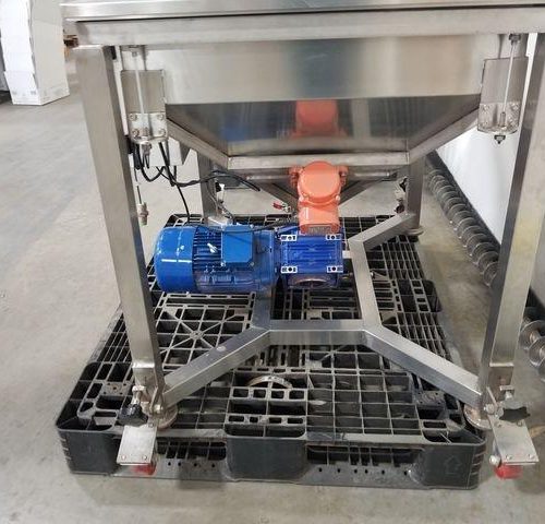 S/S Flexible Screw Conveyor with Feed Hopper