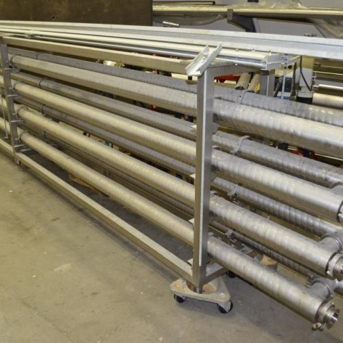 Thermaline 100 Sq Ft S/S 40 GPM Corrugated Tube in Tube Heat Exchanger