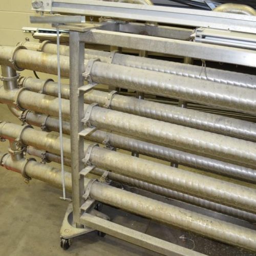 Thermaline 100 Sq Ft S/S 40 GPM Corrugated Tube in Tube Heat Exchanger