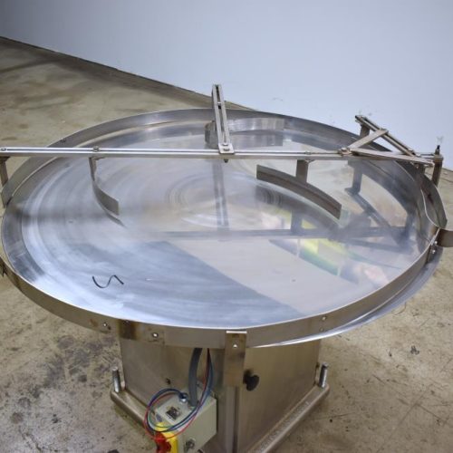 Anderson Machine Works 48 in Diameter S/S Accumulation Table