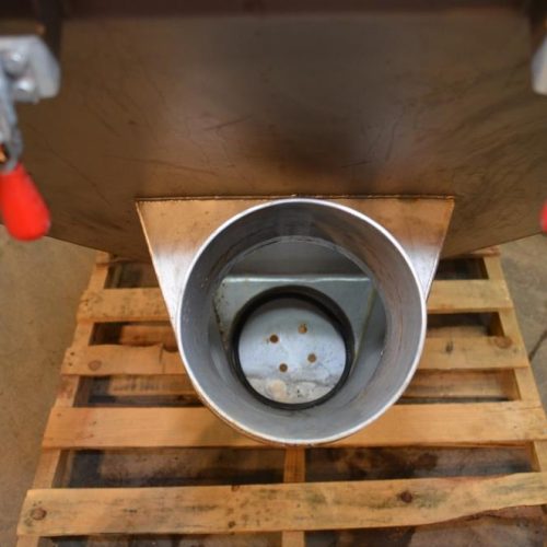 Flexicon 6 in Dia S/S Flexible Screw Conveyor hopper with Discharge Diverter option