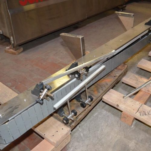 4 1/2 in W x 185 in L Powered Delrin Table Top Chain Conveyor