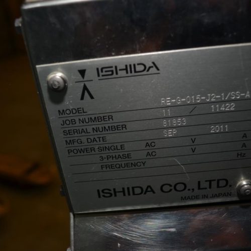 Ishida Model DACSGF03023SSIH, 3,000 Gram, 340 PPM S/S Checkweigher