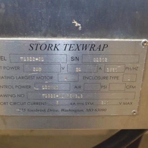 Texwrap Model 3322CR S/S L Bar Wrapper with Heat Shrink Tunnel