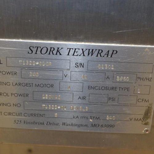 Texwrap Model 3322CR S/S L Bar Wrapper with Heat Shrink Tunnel