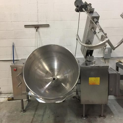 100 Gallon Cleveland Model MKDL100T Jacketed T316 S/S Kettle with Twin Agitation