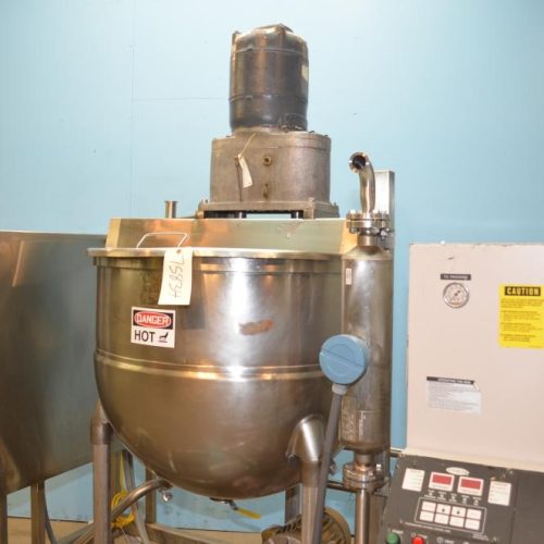 100 Gal Groen TA100SP S/S Dbl Motion Jacketed Kettle with Heater, PD Pump and Filter