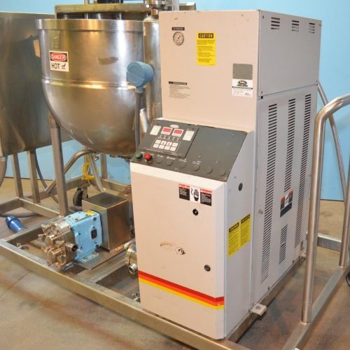 100 Gal Groen TA100SP S/S Dbl Motion Jacketed Kettle with Heater, PD Pump and Filter