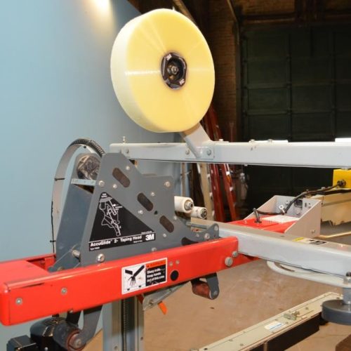 3M Model 800A 2 in W Adjustable 30 CPM Top and Bottom Case Sealer