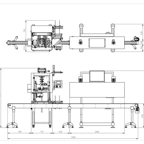 Pack Leader SL10 S/S Sleeve Labeler with Steam Shrink Tunnel