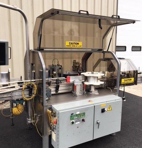 Trine Model 4500 Roll-Fed Wrap Around Hot Melt Labeler