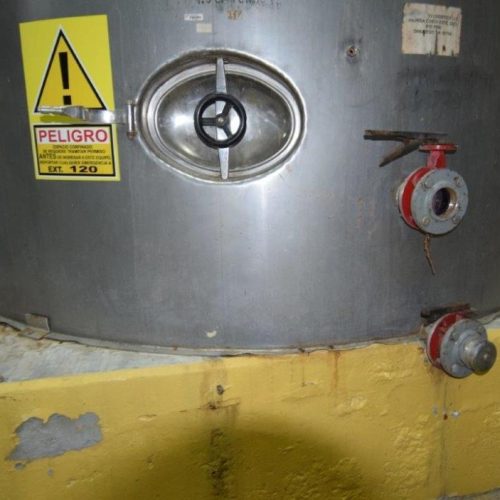 19,500 Gallons Capacity (Approx.) Vertical S/S Single Wall Tank