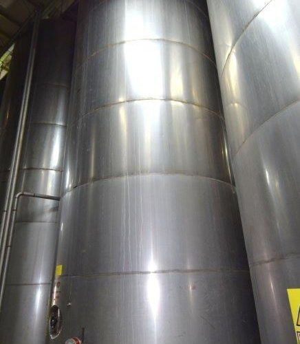 19,500 Gallons Capacity (Approx.) Vertical S/S Single Wall Tank