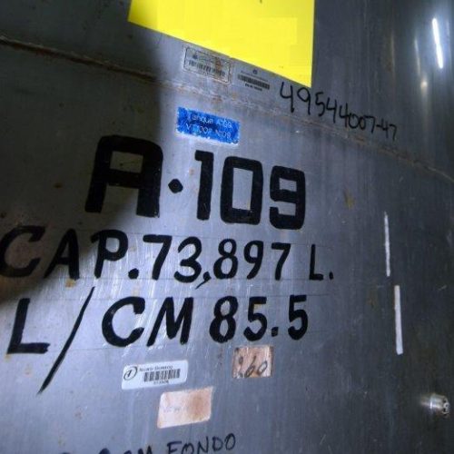 19,500 Gallons Capacity (Approx.) Vertical S/S Single Wall Tank