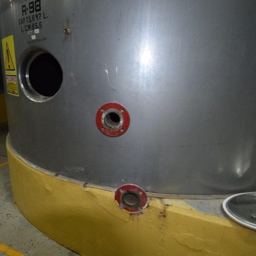 19,500 Gallons Capacity (Approx.) Vertical S/S Single Wall Tank