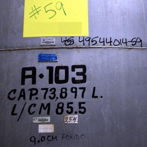 19,500 Gallons Capacity (Approx.) Vertical S/S Single Wall Tank