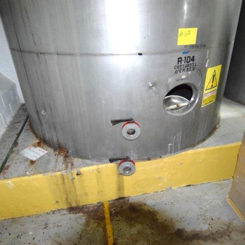 19,500 Gallons Capacity (Approx.) Vertical S/S Single Wall Tank