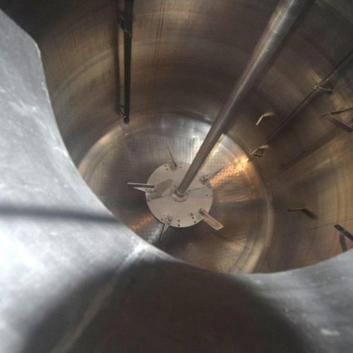 4,500 Gallon Cherry Burrell 316 S/S Vertical Jacketed Agitated Tank.