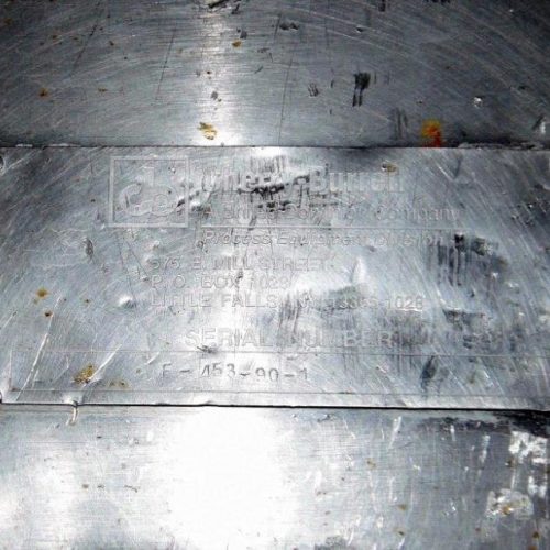 4,500 Gallon Cherry Burrell 316 S/S Vertical Jacketed Agitated Tank.