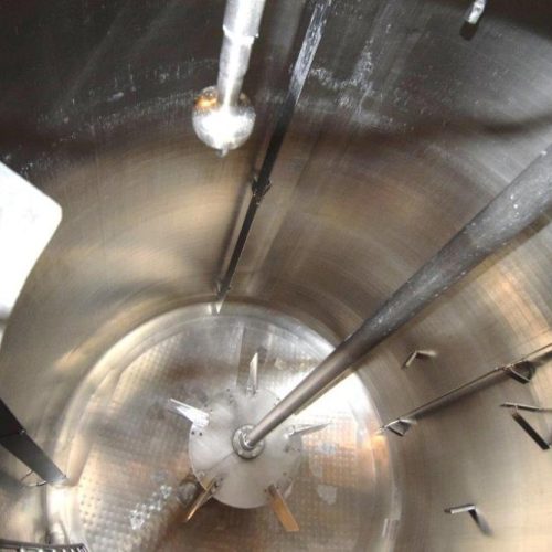 4,500 Gallon Cherry Burrell 316 S/S Vertical Jacketed Agitated Tank