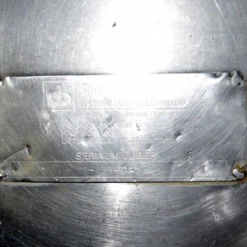 4,500 Gallon Cherry Burrell 316 S/S Vertical Jacketed Agitated Tank