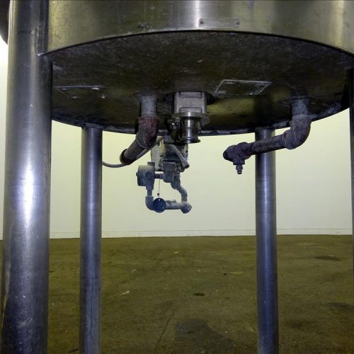 100 Gallon S/S Vertical Jacketed Sweep Scrape and High Shear Agitated Kettle