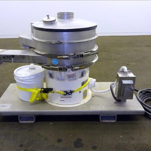Sweco Model LS24S44, 24 in Diameter Double Deck (3) Separation Sifter Screener