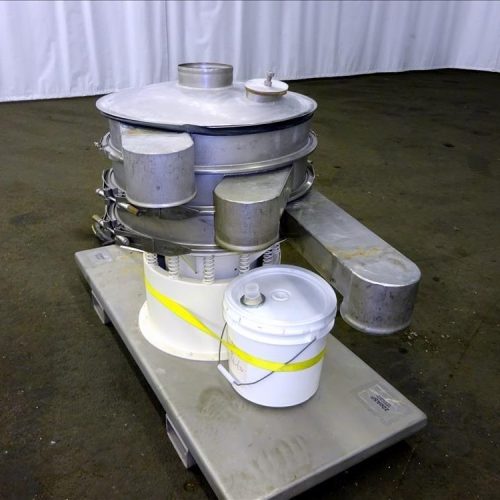 Sweco Model LS24S44, 24 in Diameter Double Deck (3) Separation Sifter Screener