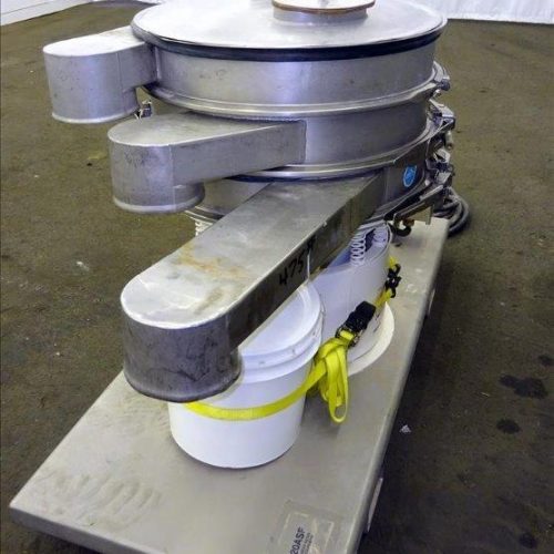 Sweco Model LS24S44, 24 in Diameter Double Deck (3) Separation Sifter Screener