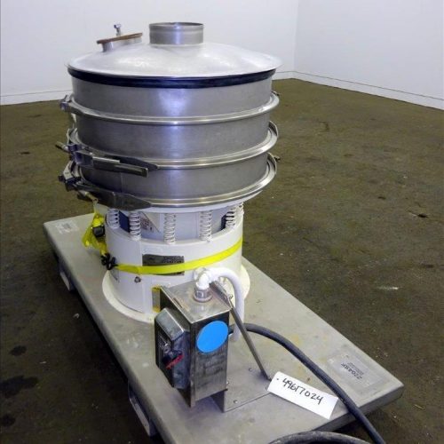 Sweco Model LS24S44, 24 in Diameter Double Deck (3) Separation Sifter Screener