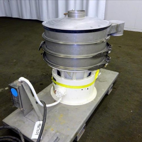 Sweco Model LS24S44, 24 in Diameter Double Deck (3) Separation Sifter Screener