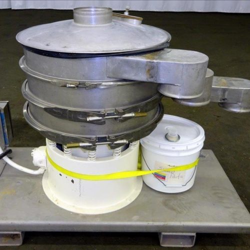 Sweco Model LS24S44, 24 in Diameter Double Deck (3) Separation Sifter Screener