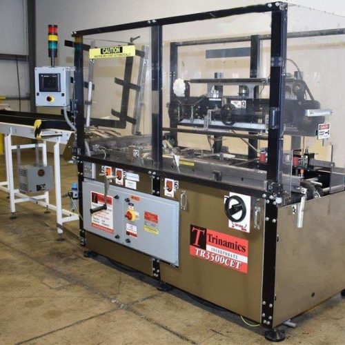 Trinamics Model TR3500CET Heavy Duty Automatic Case Erector W/ Bottom Tape Sealer