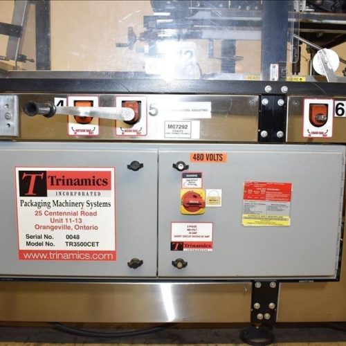 Trinamics Model TR3500CET Heavy Duty Automatic Case Erector W/ Bottom Tape Sealer